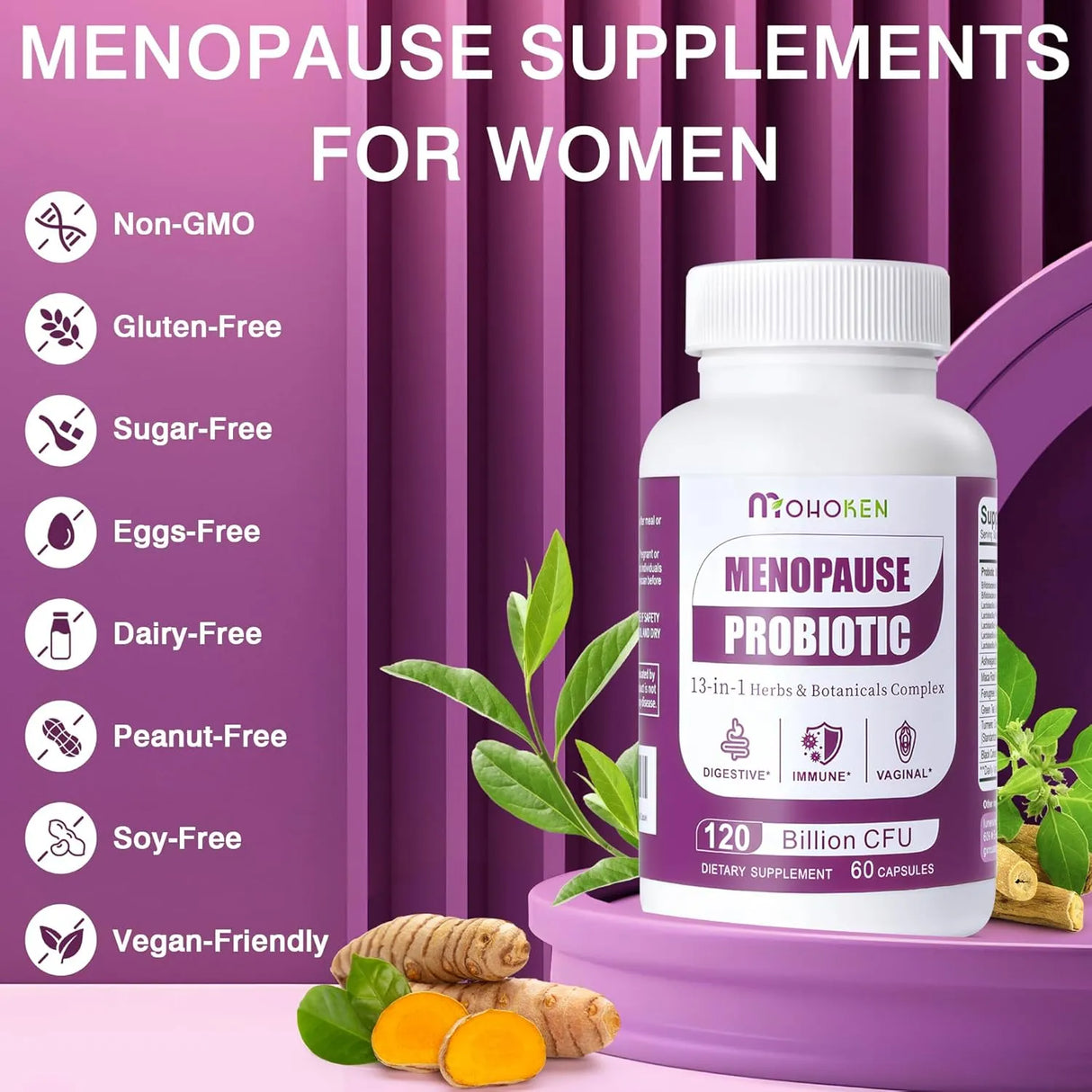 MOHOKEN - MOHOKEN Menopause Probiotic 60 Capsulas - The Red Vitamin MX - Suplementos Alimenticios - {{ shop.shopifyCountryName }}