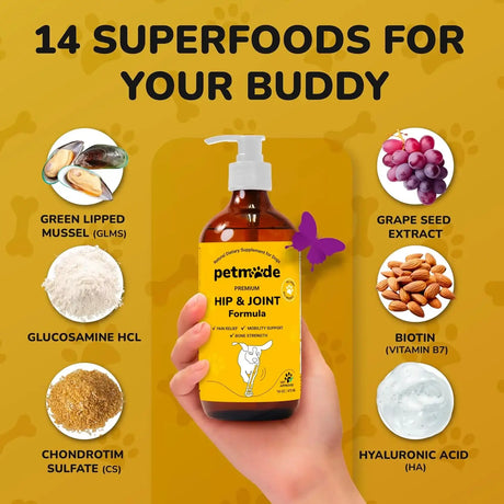 PETMADE - PETMADE Dog Hip and Joint Supplement 16 Fl.Oz. - The Red Vitamin MX - Cuidado De Cadera Y Articulaciones Para Perros - {{ shop.shopifyCountryName }}