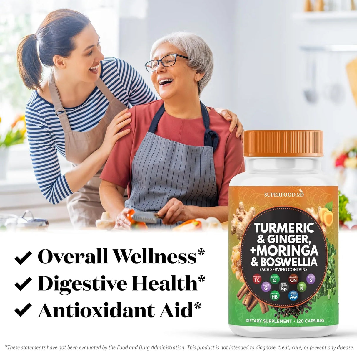 SUPERFOOD MD - Superfood MD Turmeric Moringa 120 Capsulas - The Red Vitamin MX - Suplementos Alimenticios - {{ shop.shopifyCountryName }}