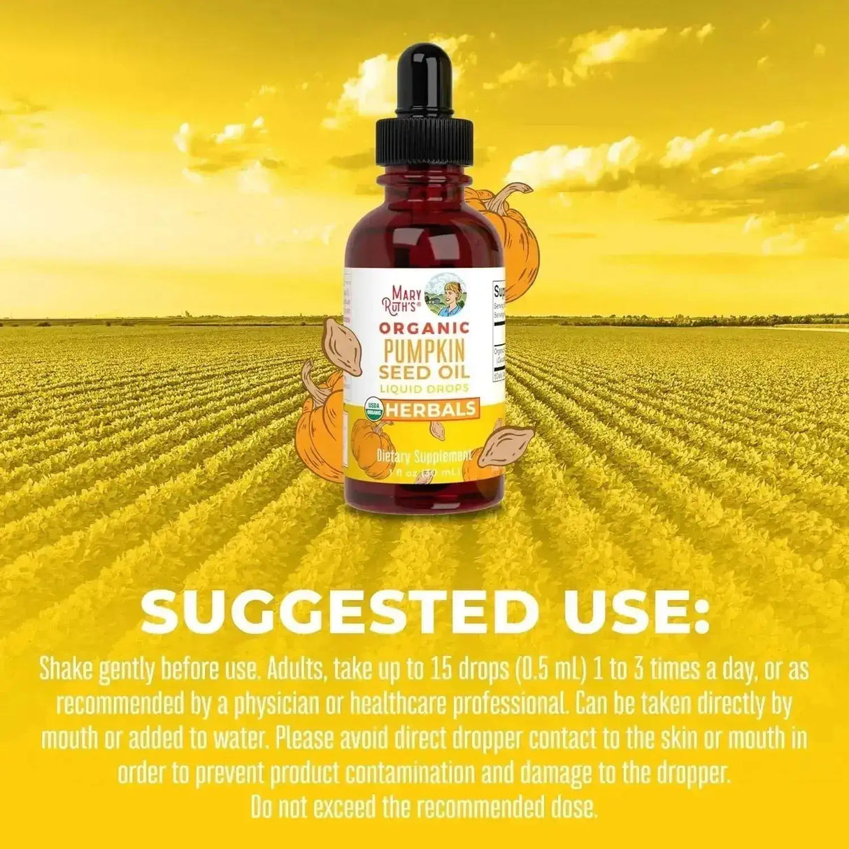 MARY RUTH ORGANICS - MaryRuth Organics Pumpkin Seed Oil Cold Pressed 1 Fl.Oz. - The Red Vitamin MX - Suplementos Alimenticios - {{ shop.shopifyCountryName }}