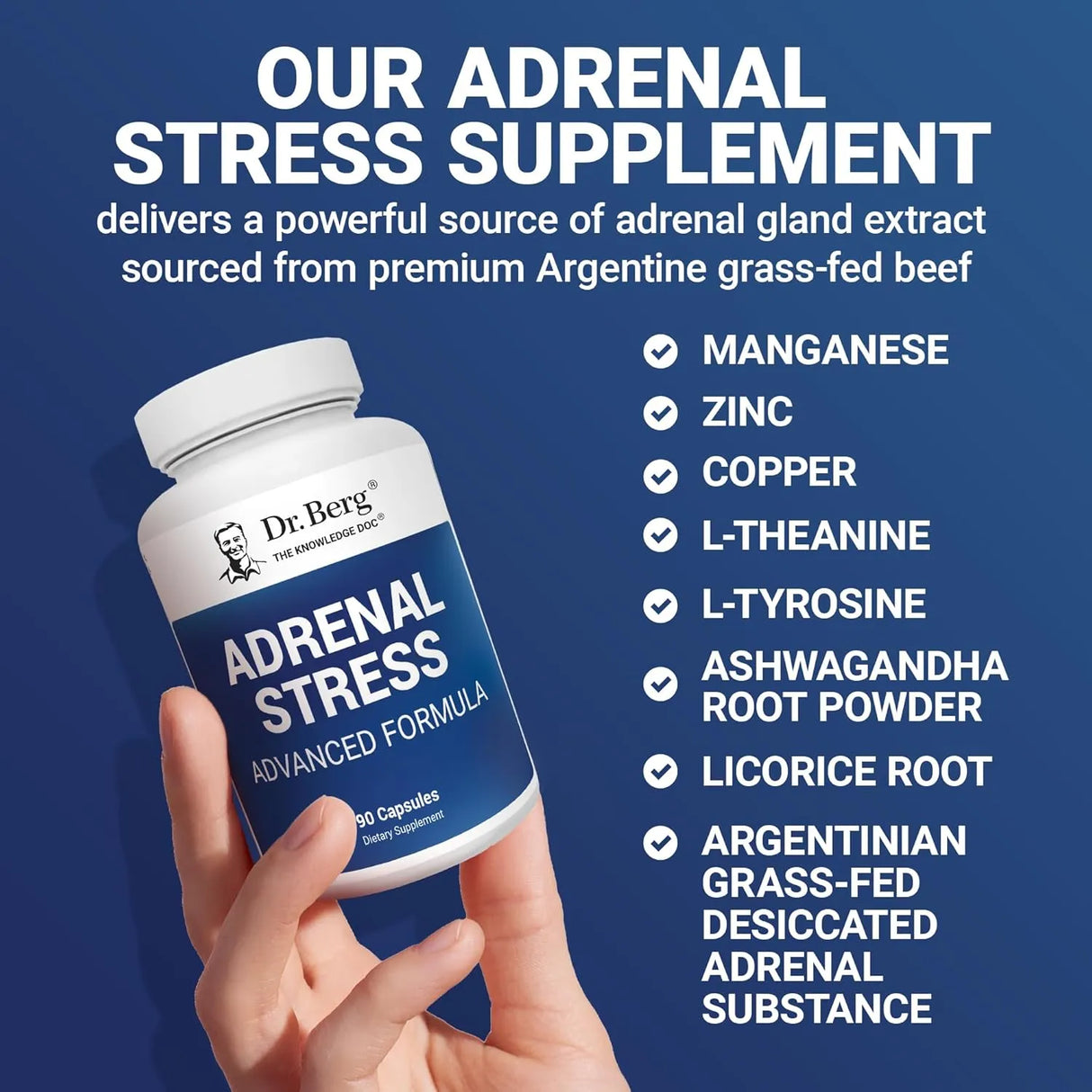 DR. BERG - Dr. Berg’s Adrenal Stress Advanced Formula 90 Capsulas - The Red Vitamin MX - Suplementos Alimenticios - {{ shop.shopifyCountryName }}