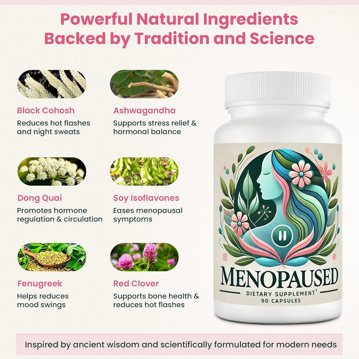 MENOPAUSED - Menopaused Complete Multi-Symptom Menopause Supplement 90 Capsulas - The Red Vitamin MX - Suplementos Alimenticios - {{ shop.shopifyCountryName }}