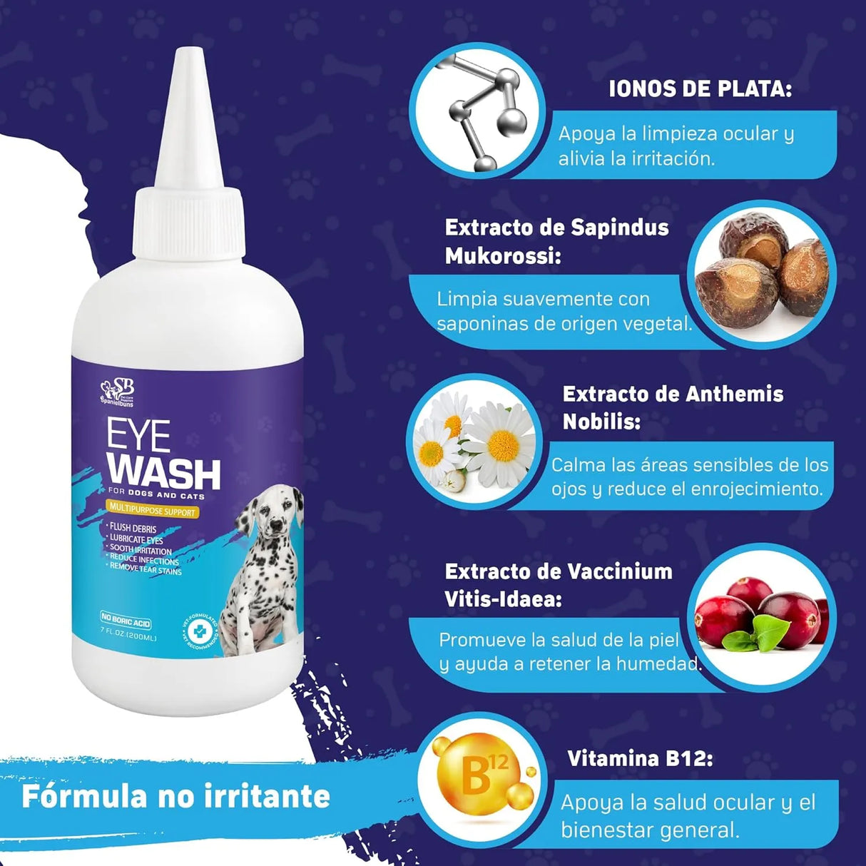 SPANIELBUNS - Spanielbuns Dog Eye Drops 200Ml. - The Red Vitamin MX - Cuidado De Los Ojos De Los Perros - {{ shop.shopifyCountryName }}
