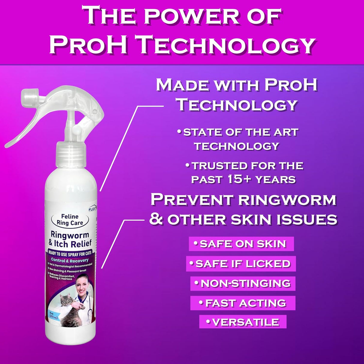 FlexTran Feline Ring Care Itch Relief 273Ml.