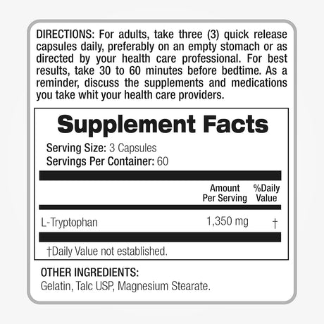 FITO MEDIC´S - FITO MEDIC'S Lab Tryptophan 1350Mg. 180 Capsulas - The Red Vitamin MX - Suplementos Alimenticios - {{ shop.shopifyCountryName }}