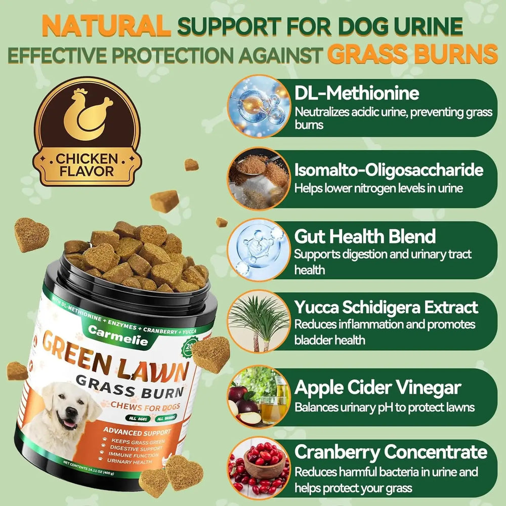 CARMELIE - Carmelie Grass Burn Spot Chews 200 Masticables - The Red Vitamin MX - Salud De Tracto Urinario Para Perros - {{ shop.shopifyCountryName }}