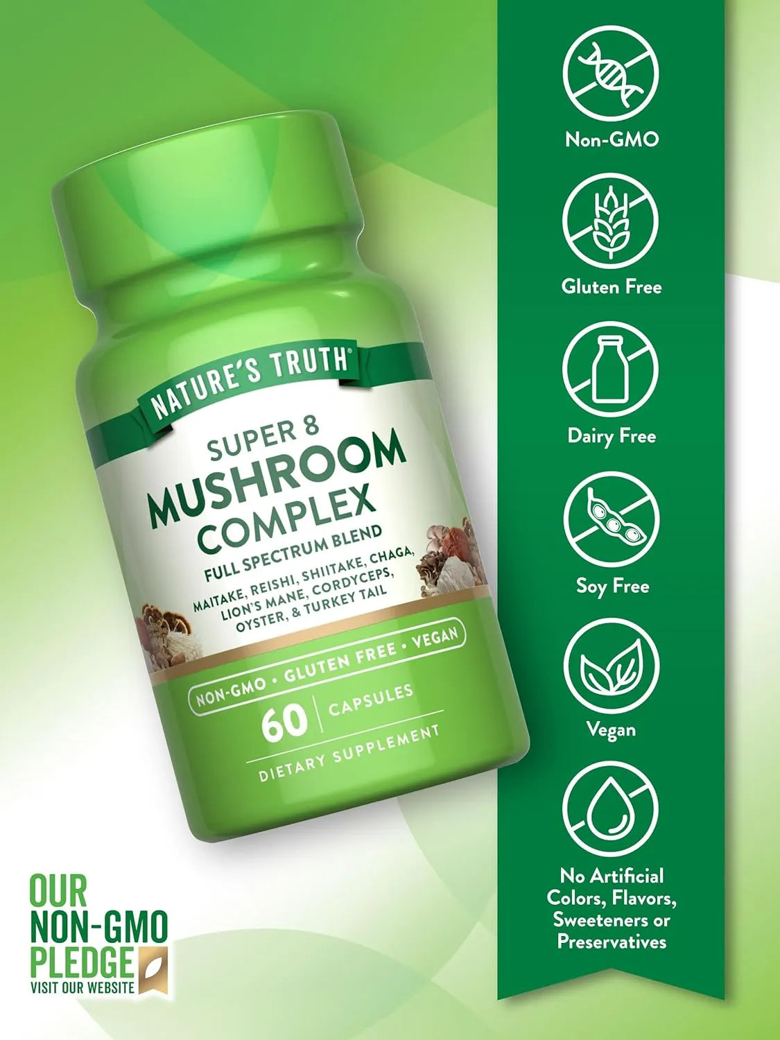 NATURE'S TRUTH - Nature's Truth Mushroom Complex 60 Capsulas - The Red Vitamin MX - Suplementos Alimenticios - {{ shop.shopifyCountryName }}