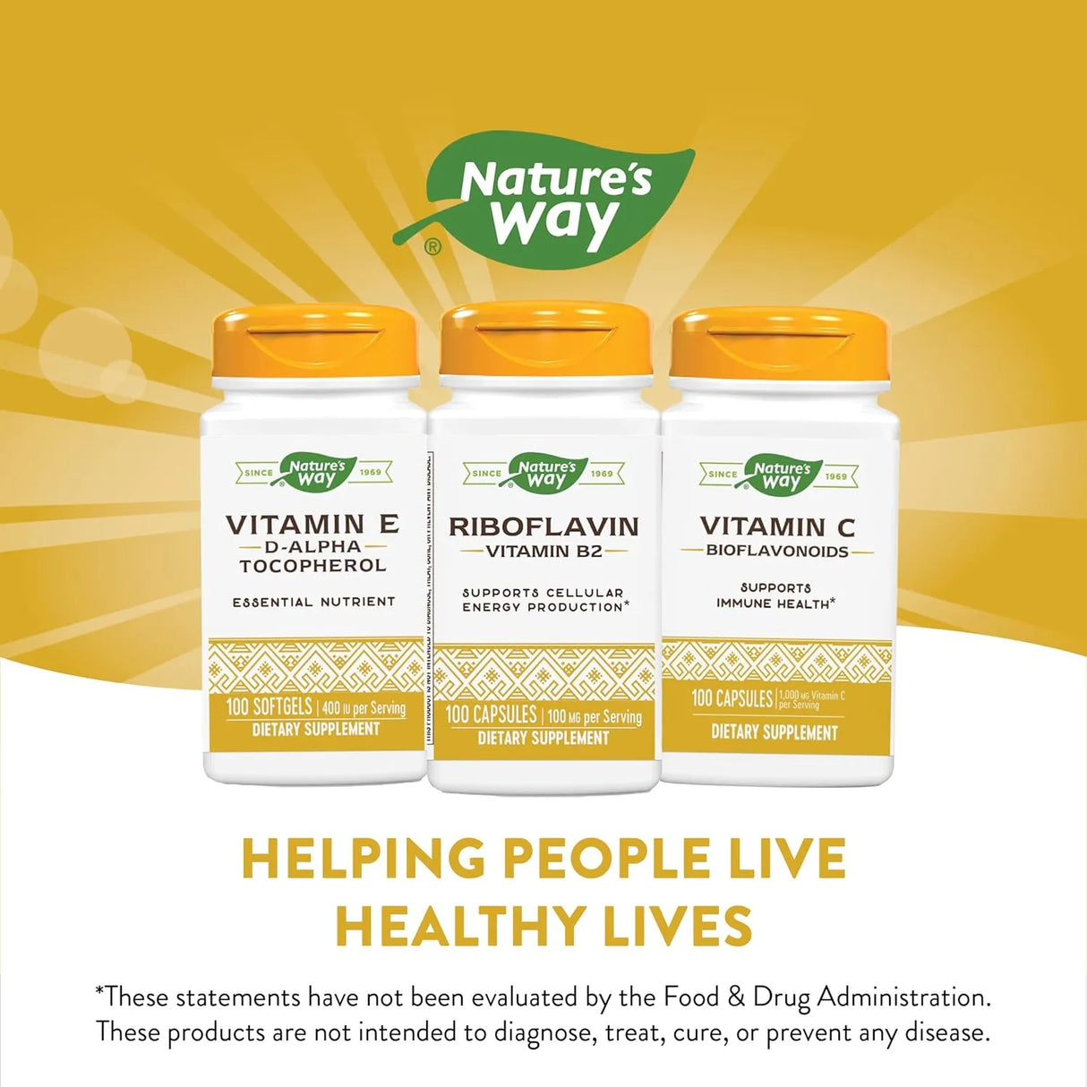 NATURE'S WAY - Nature's Way Riboflavin Vitamin B2 100Mg. 100 Capsulas 2 Pack - The Red Vitamin MX - Suplementos Alimenticios - {{ shop.shopifyCountryName }}