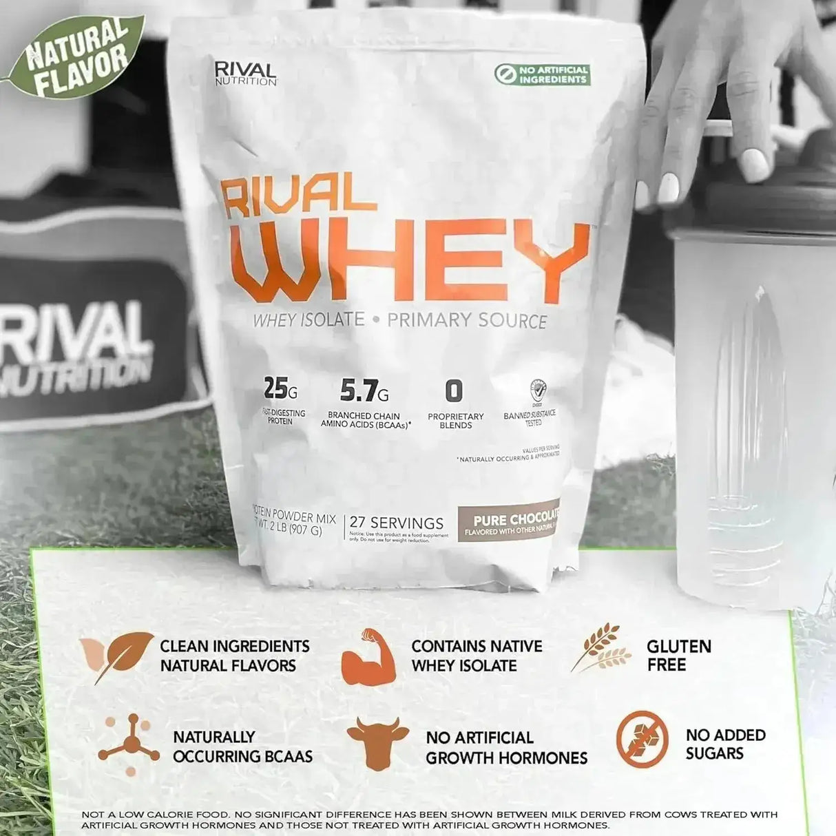 RIVAL NUTRITION - Rival Nutrition Naturally Flavored Rival Whey Pure Chocolate 907Gr. - The Red Vitamin MX - Suplementos Alimenticios - {{ shop.shopifyCountryName }}