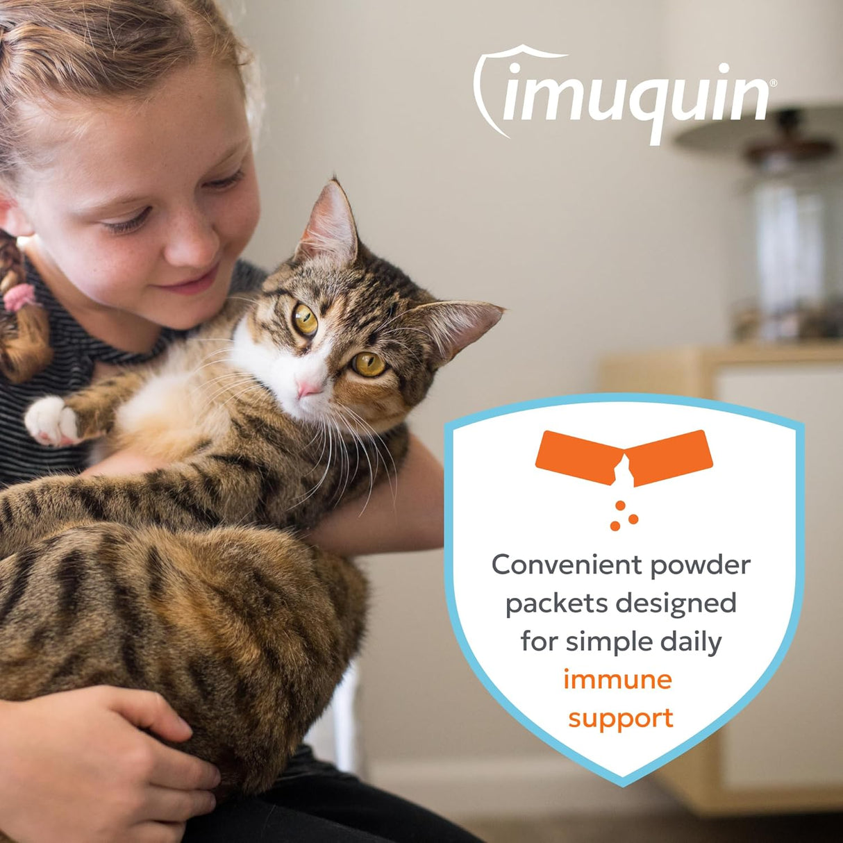 Nutramax Imuquin Immune Health Supplement Powder for Cats 30 Paquetes