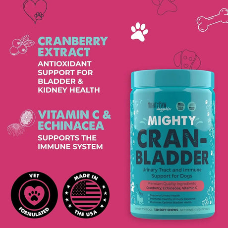 MIGHTY PAW - Mighty Paw Waggables Cran-Bladder 120 Masticables 2 Pack - The Red Vitamin MX - Salud De Tracto Urinario Para Perros - {{ shop.shopifyCountryName }}