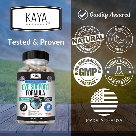 KAYA NATURALS - Kaya Naturals Eye Health 120 Capsulas - The Red Vitamin MX - Suplementos Alimenticios - {{ shop.shopifyCountryName }}