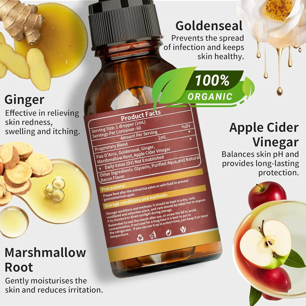 FUZZYCARE - Fuzzycare Natural Yeast Infection Treatment for Dogs 60Ml. - The Red Vitamin MX - Cuidado Del Oído De Perros - {{ shop.shopifyCountryName }}