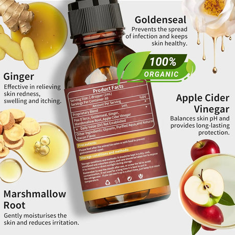 FUZZYCARE - Fuzzycare Natural Yeast Infection Treatment for Dogs 60Ml. 2 Pack - The Red Vitamin MX - Cuidado Del Oído De Perros - {{ shop.shopifyCountryName }}