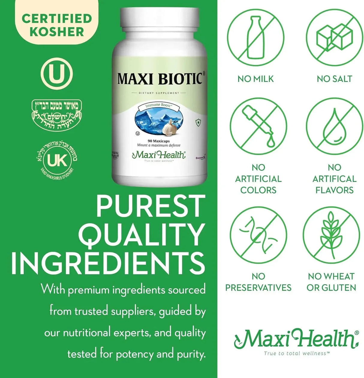 MAXI HEALTH - Maxi Health Maxi Biotic Aged Garlic Extract 90 Capsulas - The Red Vitamin MX - Suplementos Alimenticios - {{ shop.shopifyCountryName }}