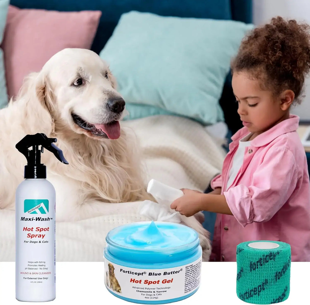 FORTICEPT - Forticept Blue Butter Hot Spot Treatment for Dogs & Cats 2 Oz. - The Red Vitamin MX - Remedios Para La Picazón De Perros - {{ shop.shopifyCountryName }}