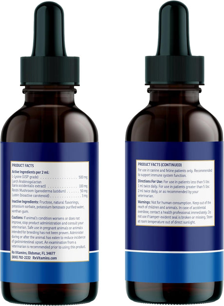 RX VITAMINS - Rx Vitamins Liquid Immuno Dog & Cat Immune Support 4 Fl.Oz. - The Red Vitamin MX - Suplementos Herbales Para Perros - {{ shop.shopifyCountryName }}
