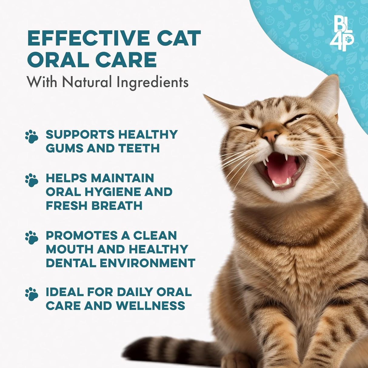 BestLife4Pets Cat Dental Supplement for Bad Breath Tartar & Gum Support 400 Tabletas 2 Pack