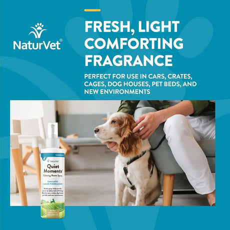 NATURVET - NaturVet Quiet Moments Herbal Calming Room Spray Dog 8 Fl.Oz. - The Red Vitamin MX - Relajantes Para Perros - {{ shop.shopifyCountryName }}