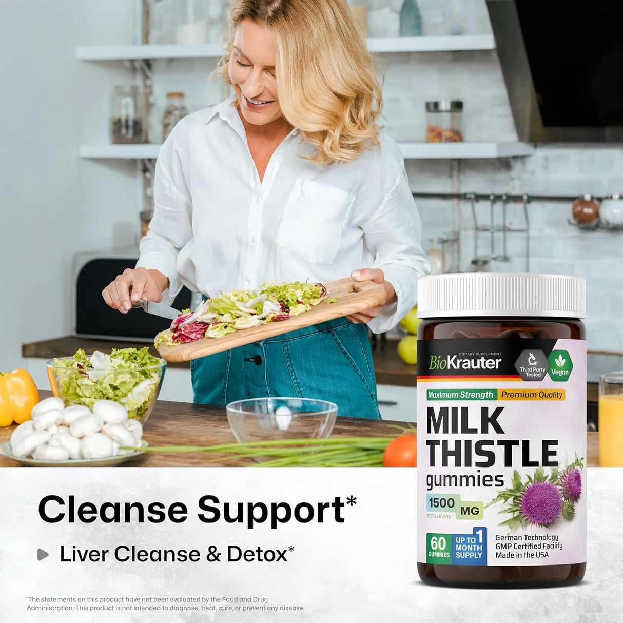 BIOKRAUTER - BIO KRAUTER Milk Thistle Liver Detox Gummies 1500Mg. 60 Gomitas - The Red Vitamin MX - Suplementos Alimenticios - {{ shop.shopifyCountryName }}