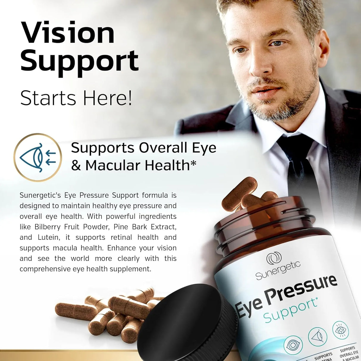 SUNERGETIC - Sunergetic Premium Eye Pressure 30 Capsulas - The Red Vitamin MX - Suplementos Alimenticios - {{ shop.shopifyCountryName }}
