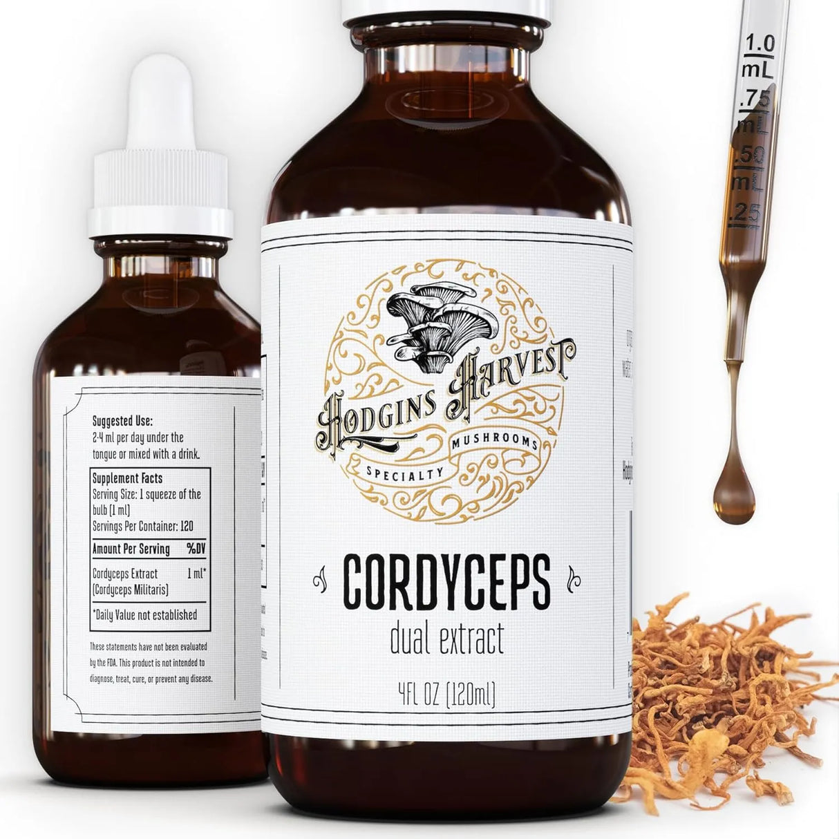 HODGINS HARVEST - Hodgins Harvest Organic Cordyceps Tincture 4 Fl.Oz. - The Red Vitamin MX - Suplementos Alimenticios - {{ shop.shopifyCountryName }}