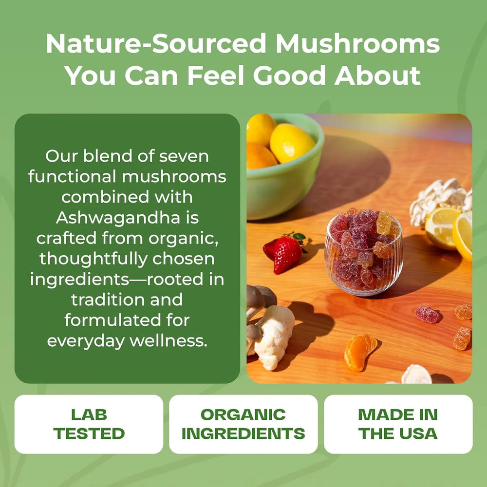 DROPS OF NATURE - Drops Of Nature Mushroom Gummies with Ashwagandha 246Gr. - The Red Vitamin MX - Suplementos Alimenticios - {{ shop.shopifyCountryName }}