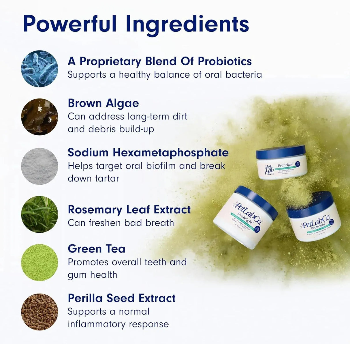 PROLAB - PetLab Co. ProBright Dental Powder Large Dogs 90Gr. - The Red Vitamin MX - Cuidado Dental Para Perros - {{ shop.shopifyCountryName }}