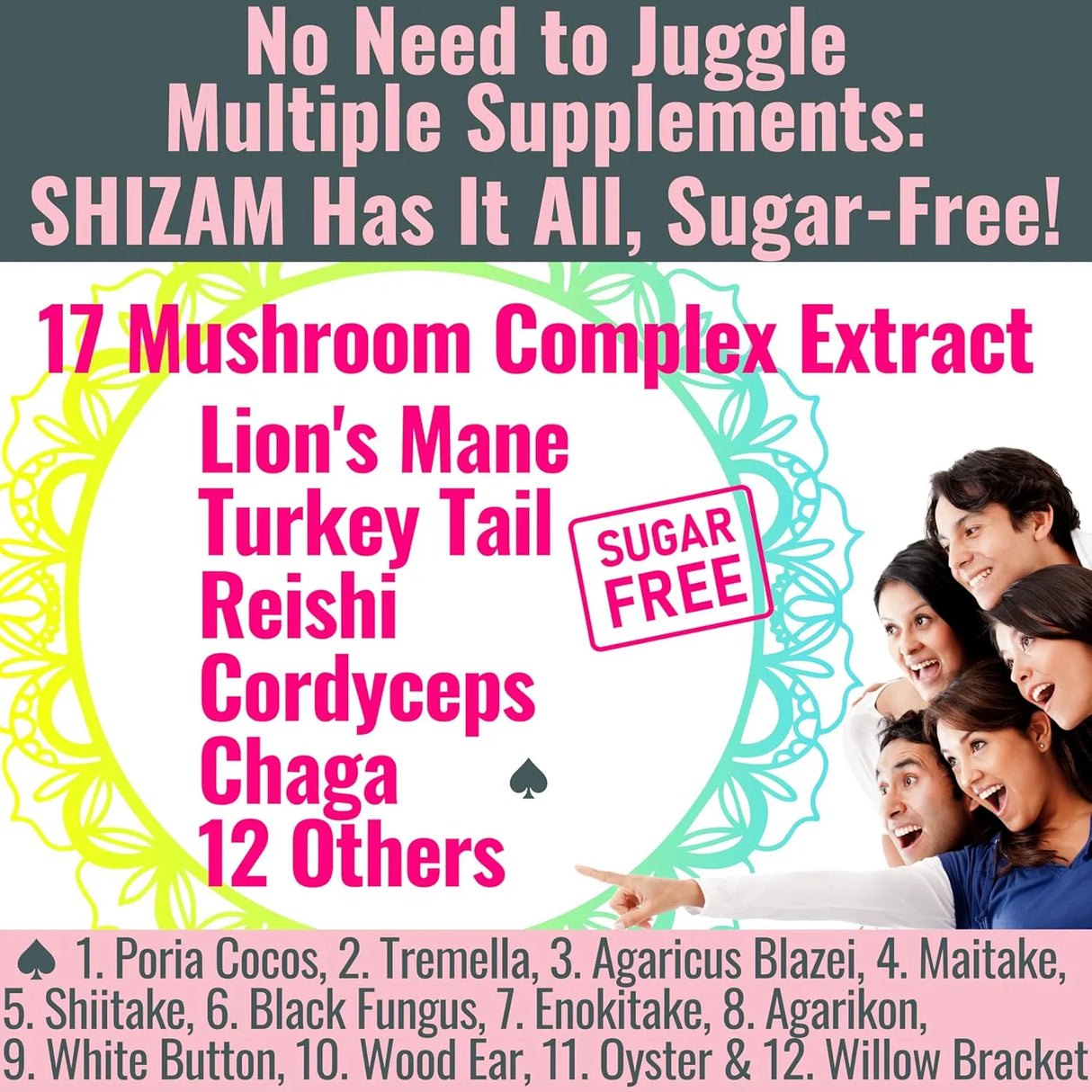 SHIZAM - SHIZAM Sugar-Free Shilajit Mushroom Complex Gummies 60 Gomitas - The Red Vitamin MX - Suplementos Alimenticios - {{ shop.shopifyCountryName }}