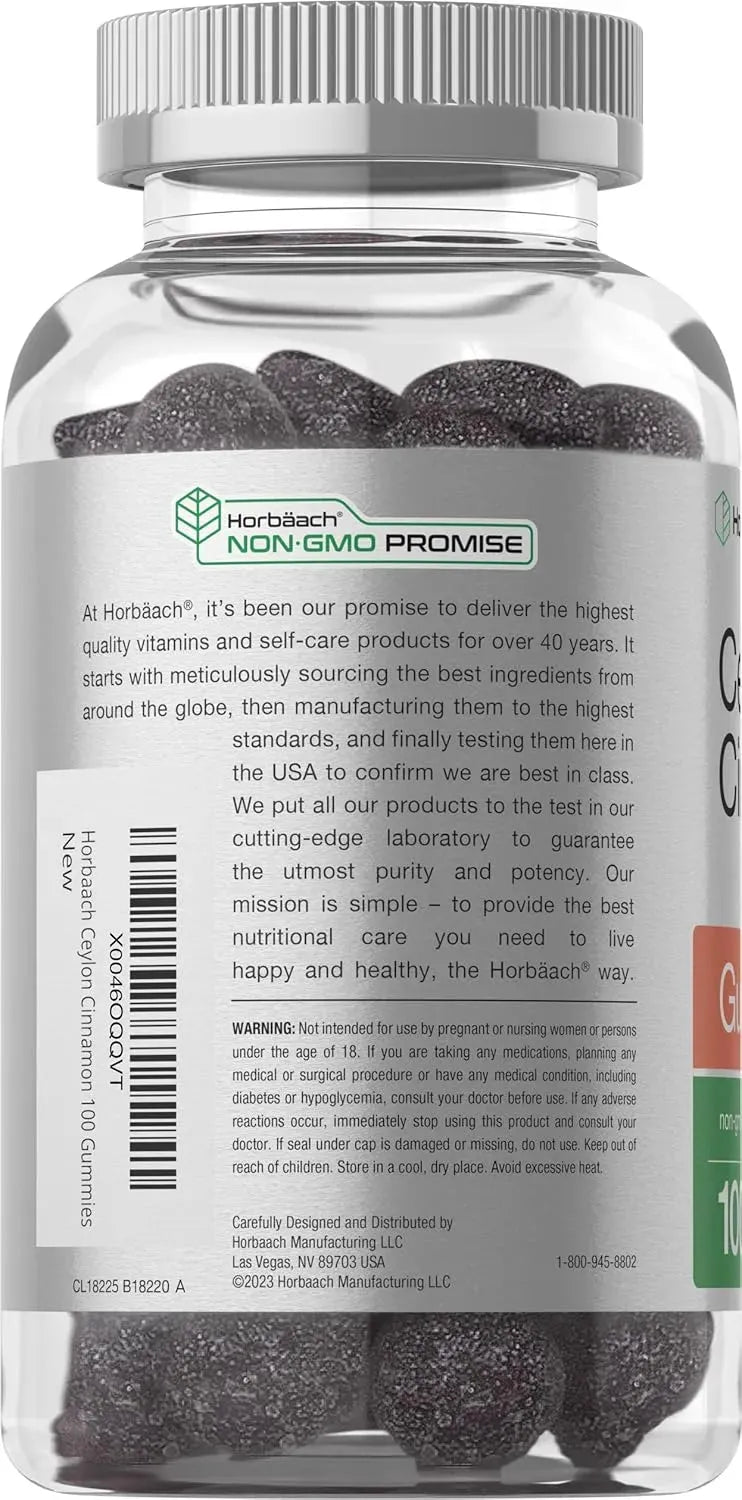 HORBAACH - Horbaach Sugar Free Ceylon Cinnamon Gummies 2000Mg. 100 Gomitas - The Red Vitamin MX - Suplementos Alimenticios - {{ shop.shopifyCountryName }}