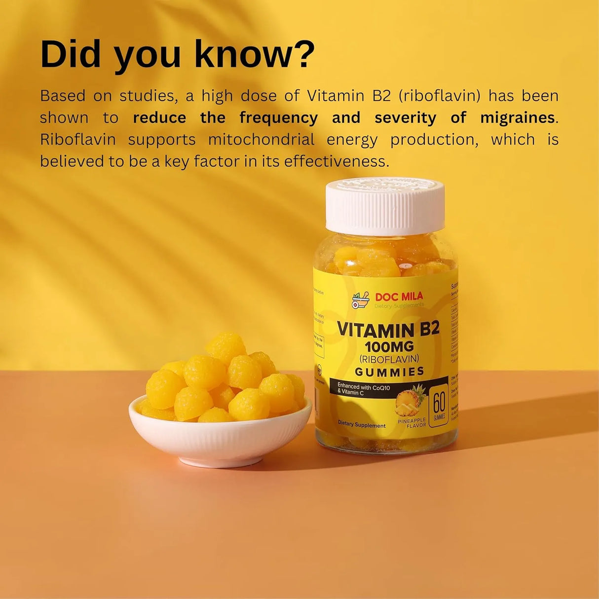 DOC MILA - Doc Mila Vitamin B2 100Mg. Gummies 60 Gomitas - The Red Vitamin MX - Suplementos Alimenticios - {{ shop.shopifyCountryName }}