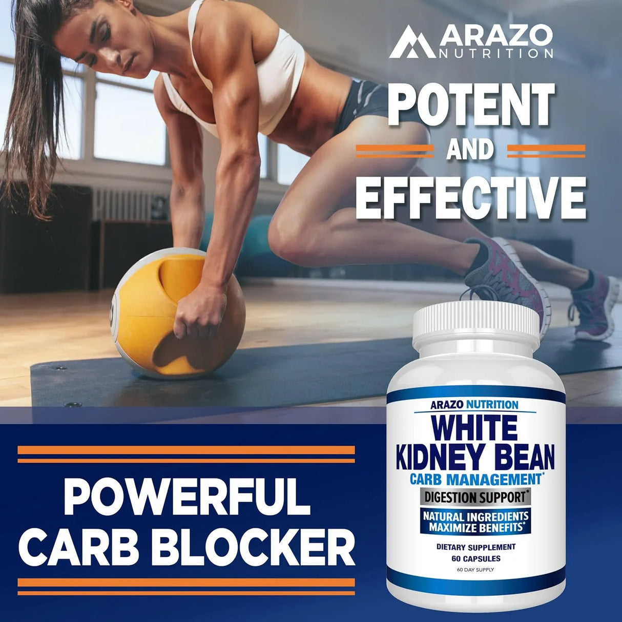 ARAZO NUTRITION - Arazo Nutrition White Kidney Bean Extract 60 Capsulas - The Red Vitamin MX - Suplementos Alimenticios - {{ shop.shopifyCountryName }}