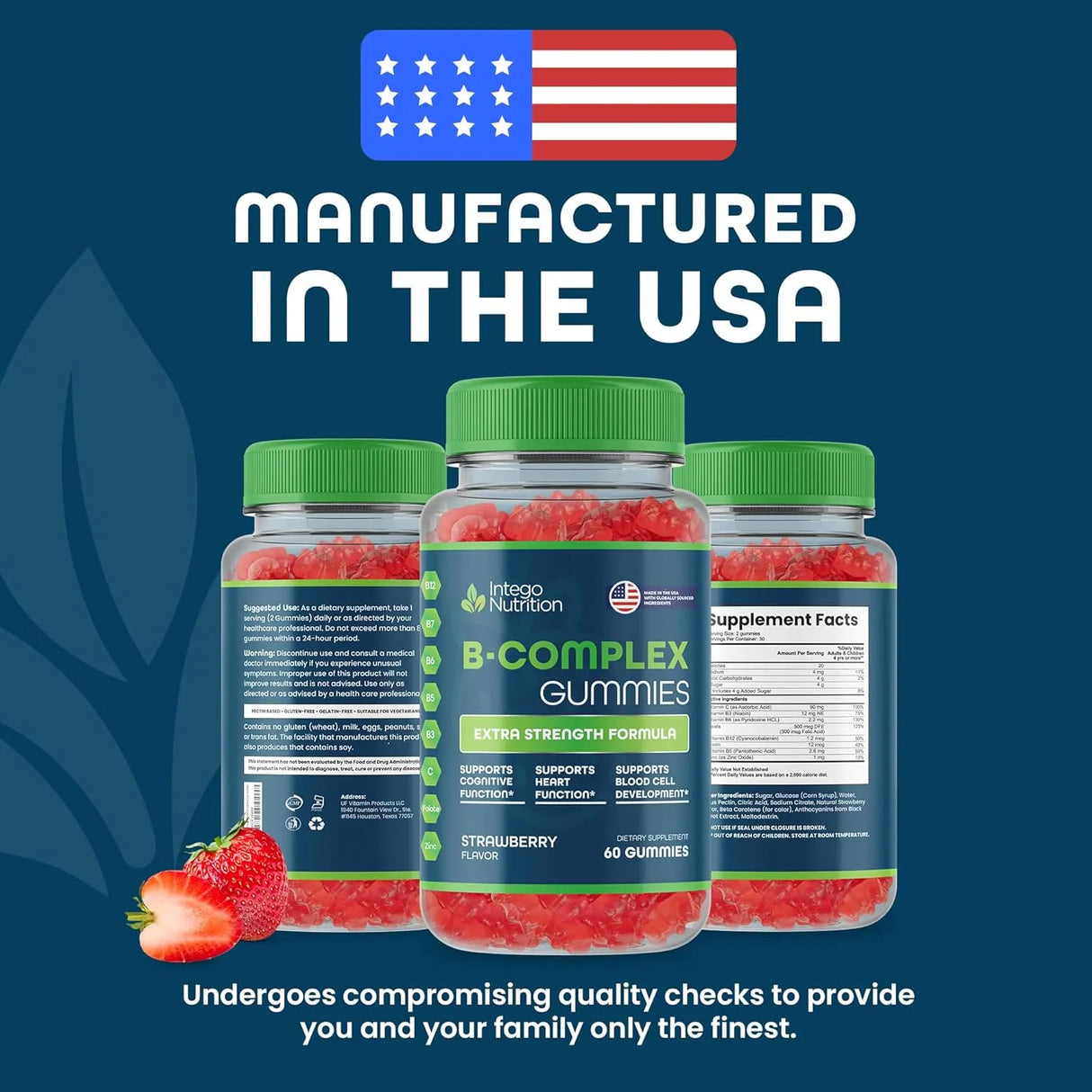 INTEGO NUTRITION - INTEGO NUTRITION Vitamin B Complex Gummies 60 Gomitas - The Red Vitamin MX - Suplementos Alimenticios - {{ shop.shopifyCountryName }}