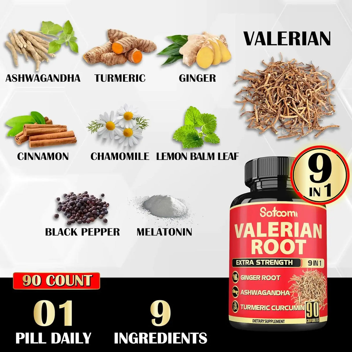 SATOOMI - Satoomi Valerian Root 90 Capsulas - The Red Vitamin MX - Suplementos Alimenticios - {{ shop.shopifyCountryName }}