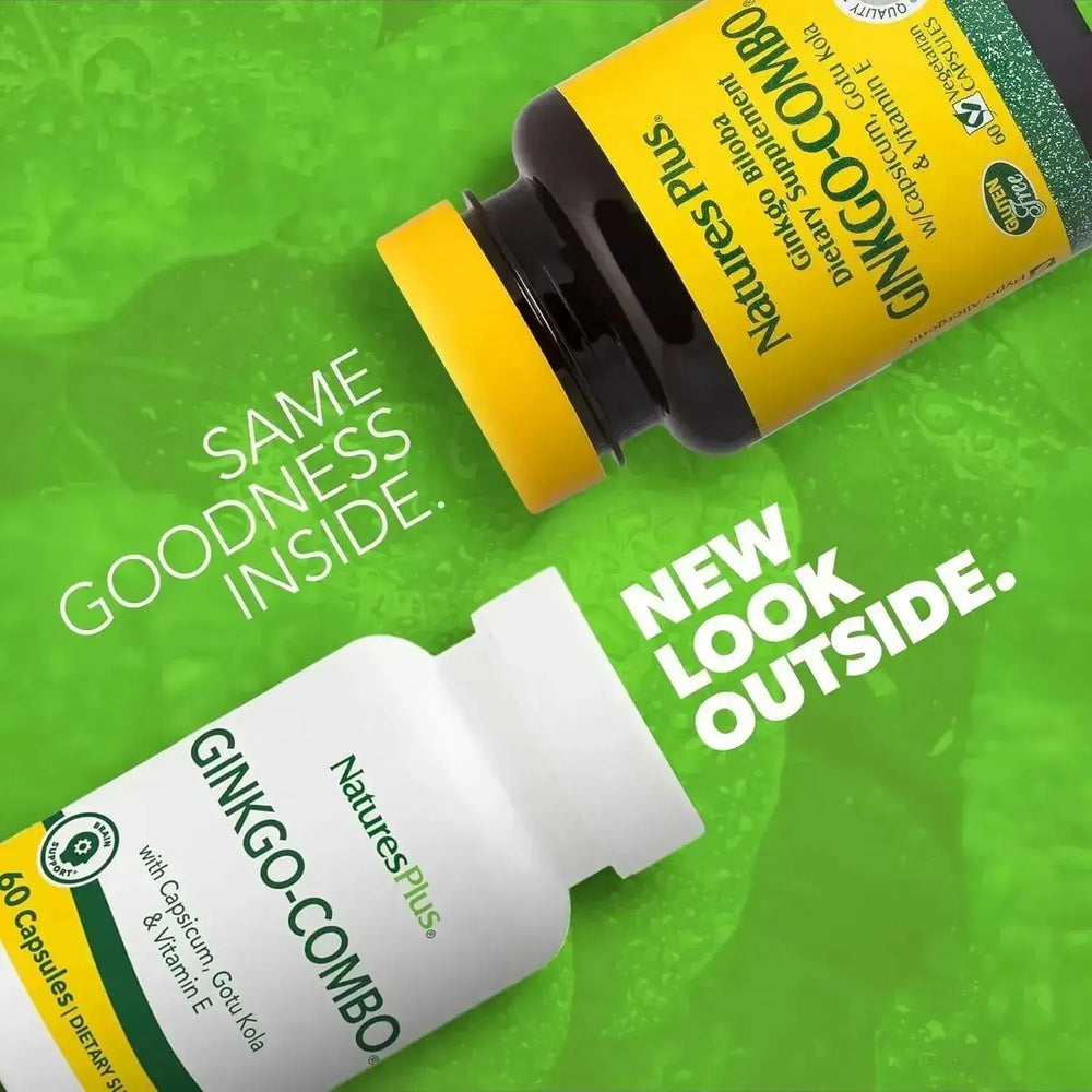 NATURES PLUS - Natures Plus Ginkgo Biloba-Combo 120Mg. 60 Capsulas - The Red Vitamin MX - Suplementos Alimenticios - {{ shop.shopifyCountryName }}
