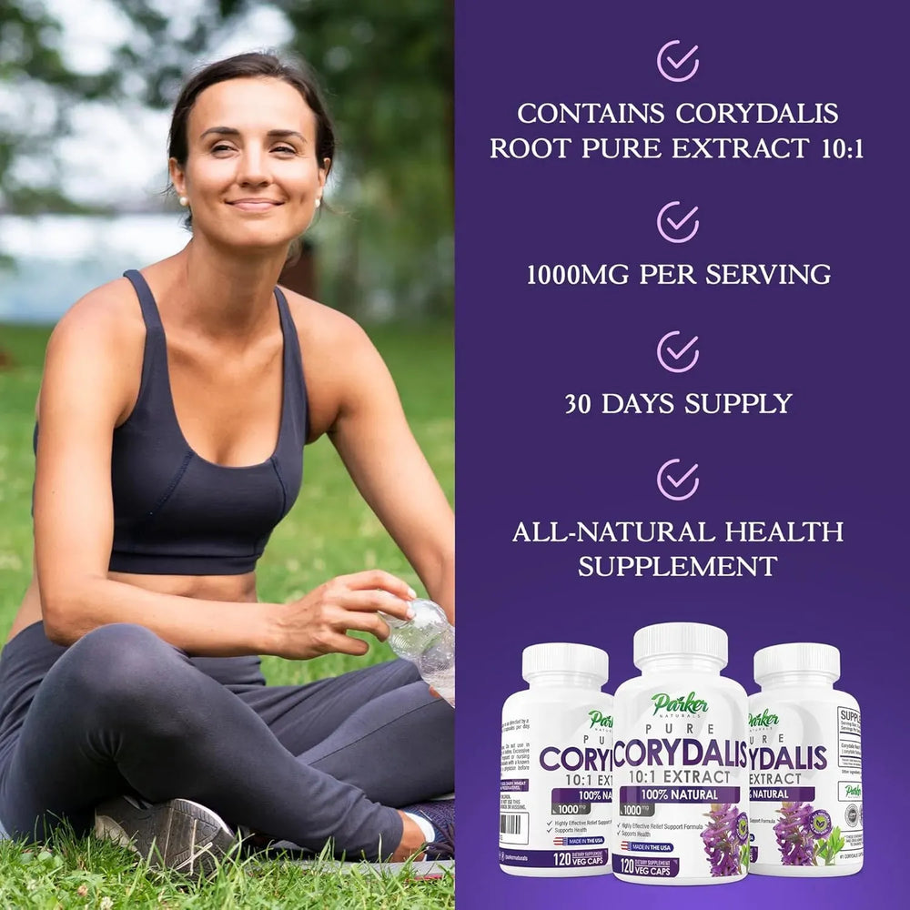 PARKER NATURALS - Parker Naturals Pure Corydalis 1000Mg. 120 Capsulas - The Red Vitamin MX - Suplementos Alimenticios - {{ shop.shopifyCountryName }}