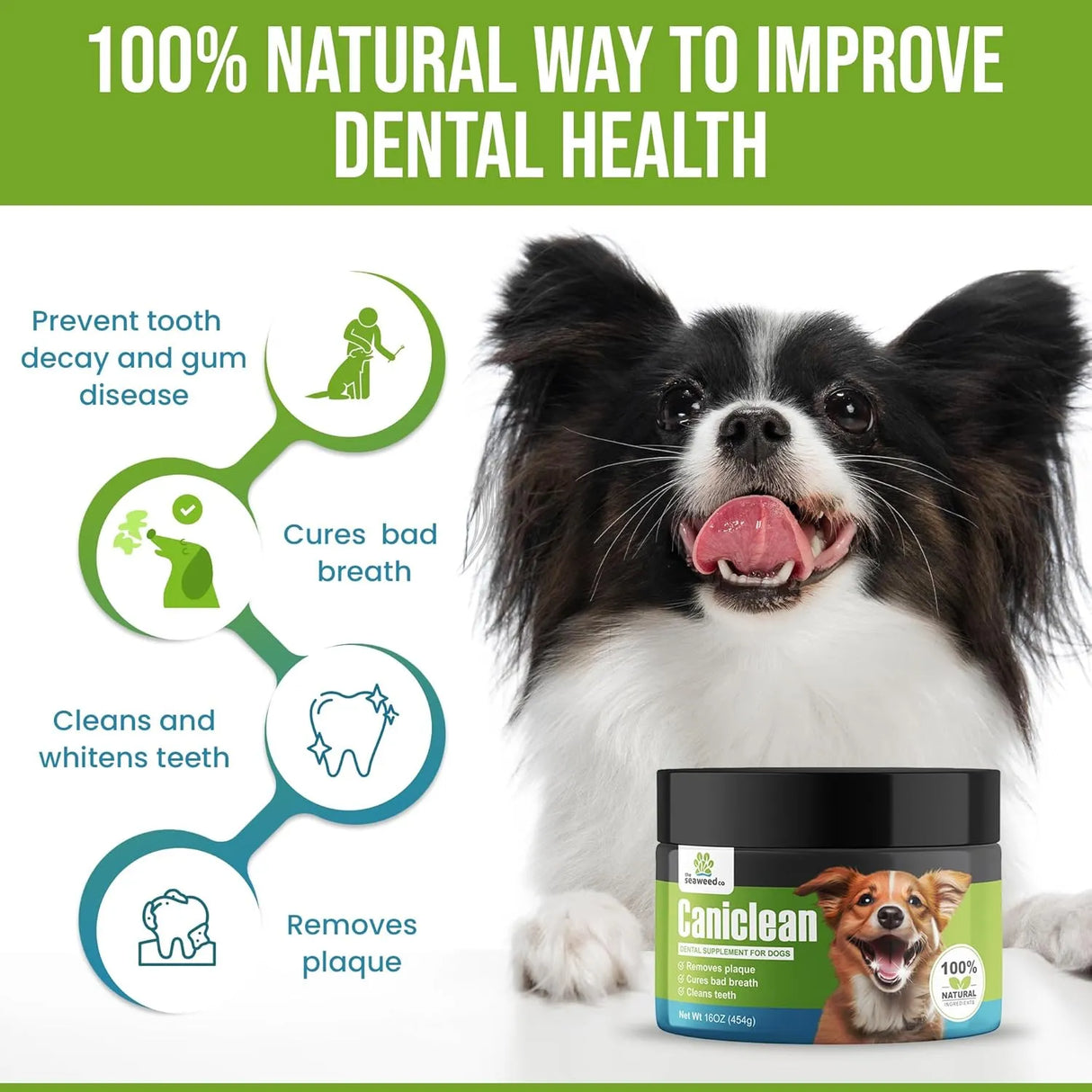 CANICLEAN - Caniclean Tartar Remover for Dogs 100Gr. - The Red Vitamin MX - Cuidado Dental Para Perros - {{ shop.shopifyCountryName }}