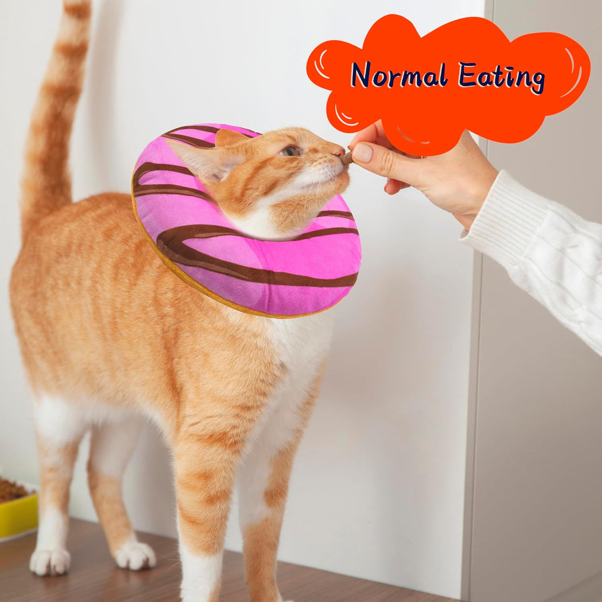 Seyezo Cat Cone Collar Soft Pink Small