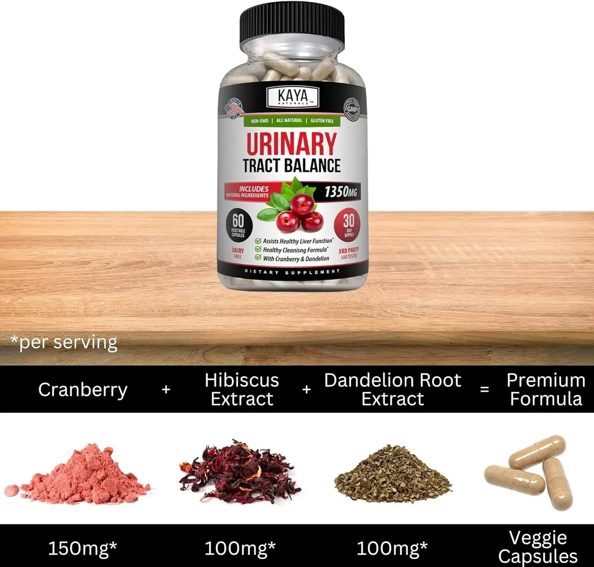 KAYA NATURALS - Kaya Naturals Urinary Tract Balance 60 Capsulas - The Red Vitamin MX - Suplementos Alimenticios - {{ shop.shopifyCountryName }}