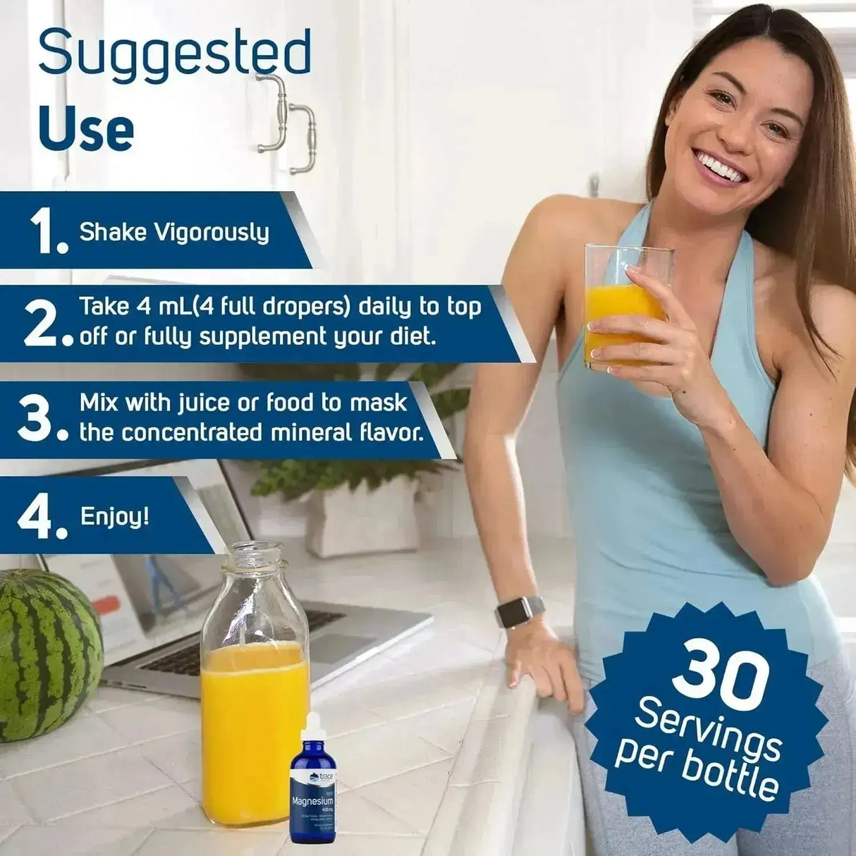 TRACE MINERALS - Trace Minerals Liquid Ionic Magnesium 400Mg. 4 Fl.Oz. - The Red Vitamin MX - Suplementos Alimenticios - {{ shop.shopifyCountryName }}