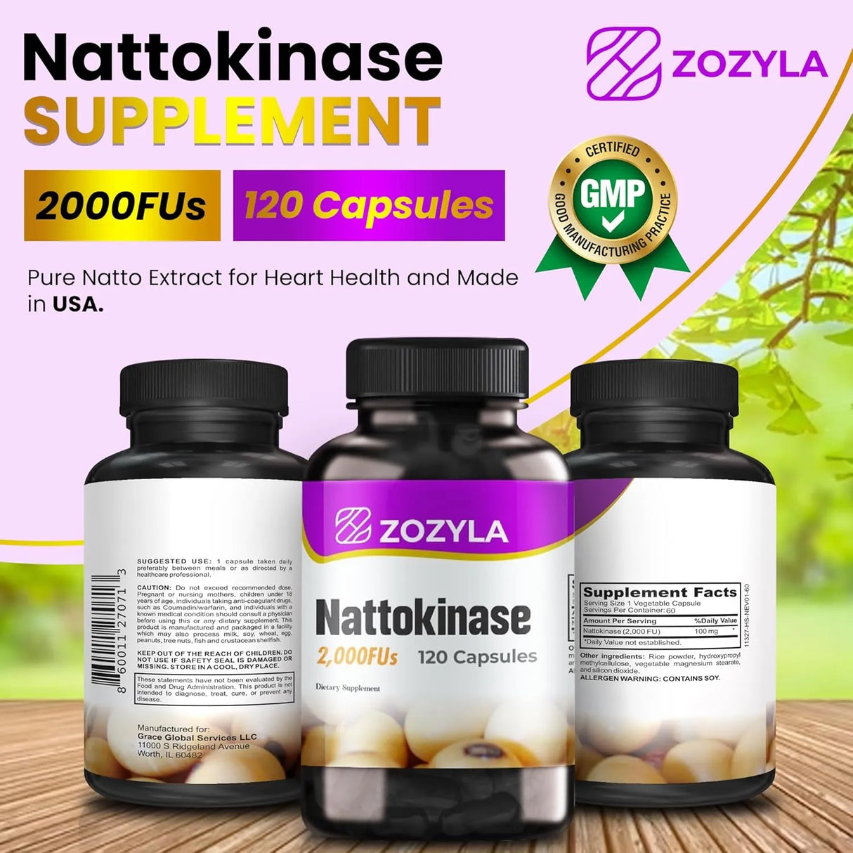 ZOZYLA - ZOZYLA Nattokinase 2,000 FU 120 Capsulas - The Red Vitamin MX - Suplementos Alimenticios - {{ shop.shopifyCountryName }}