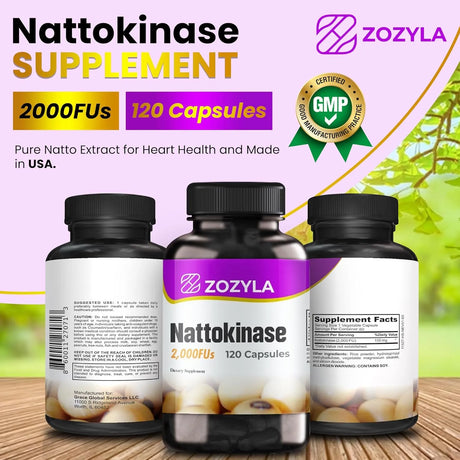 ZOZYLA - ZOZYLA Nattokinase 2,000 FU 120 Capsulas - The Red Vitamin MX - Suplementos Alimenticios - {{ shop.shopifyCountryName }}