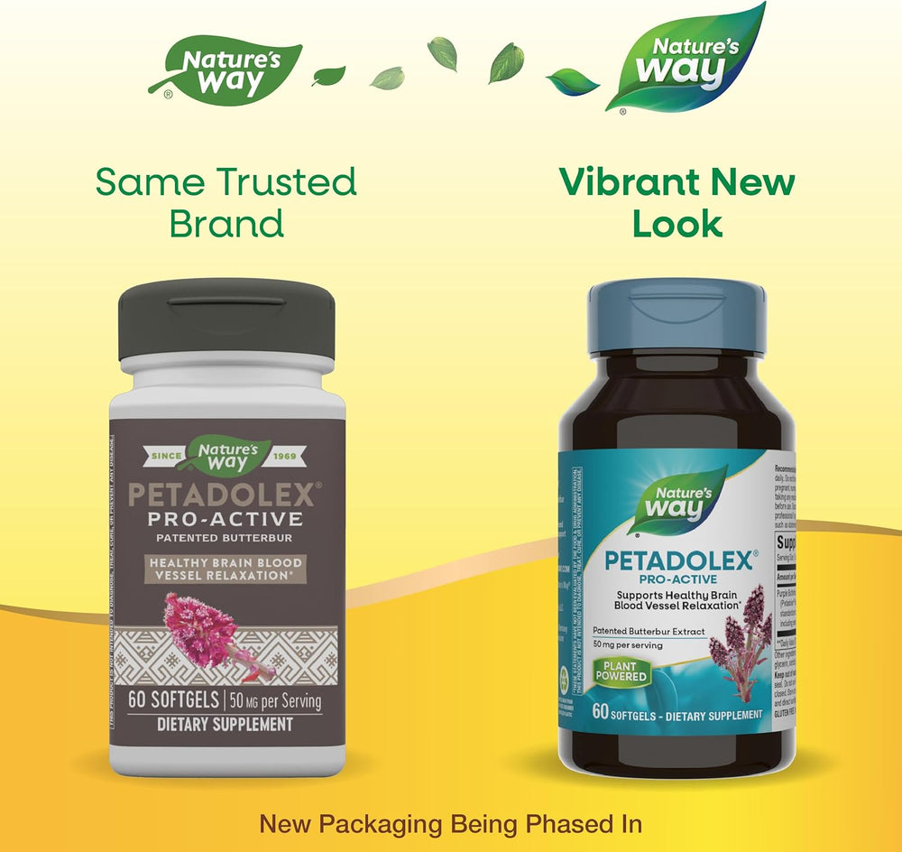 Nature's Way Petadolex Pro-Active with Patented Butterbur 60 Capsulas Blandas