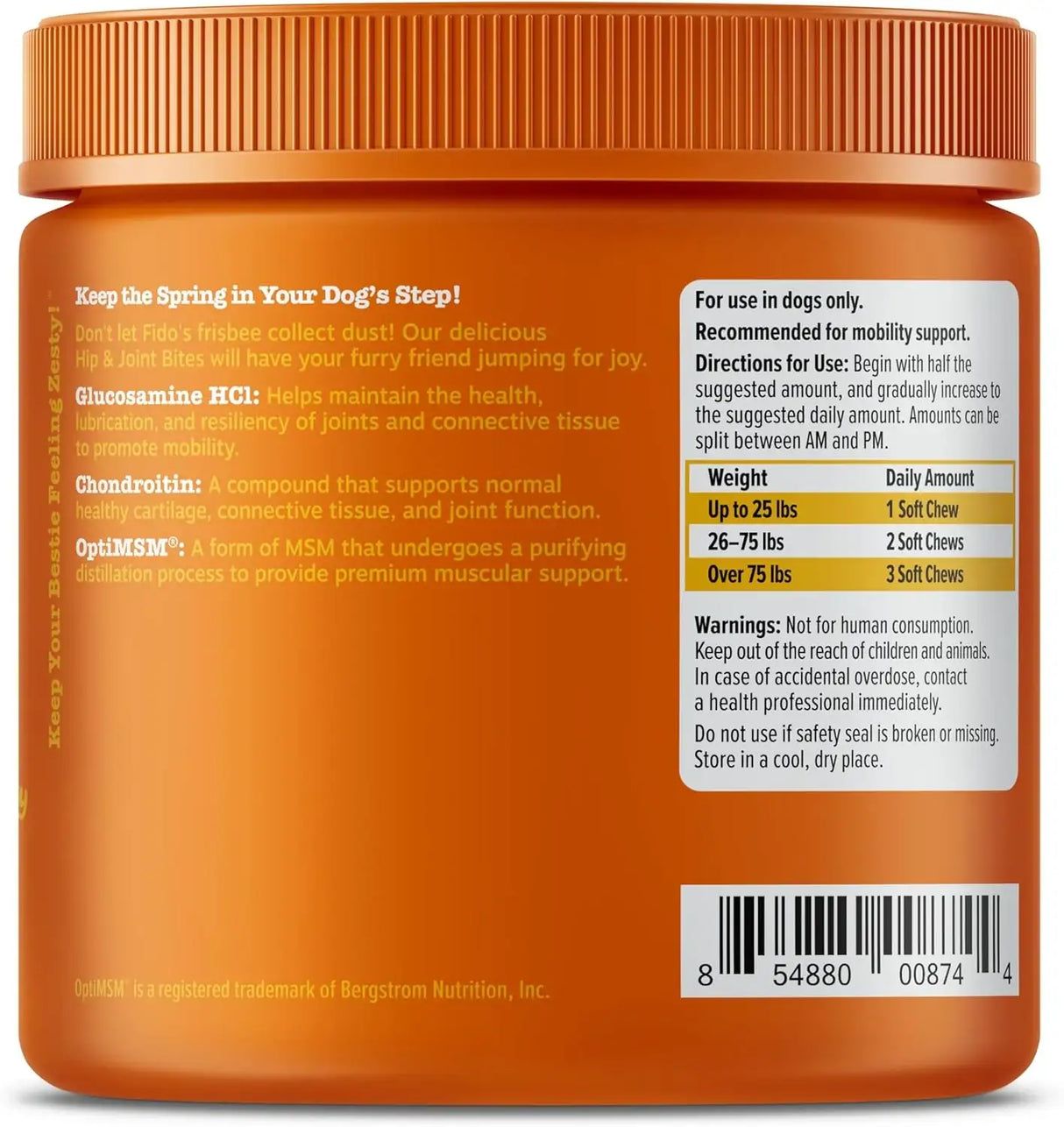 ZESTY PAWS - Zesty Paws Hip and Joint for Dogs Bacon 90 Masticables - The Red Vitamin MX - Cuidado De Cadera Y Articulaciones Para Perros - {{ shop.shopifyCountryName }}