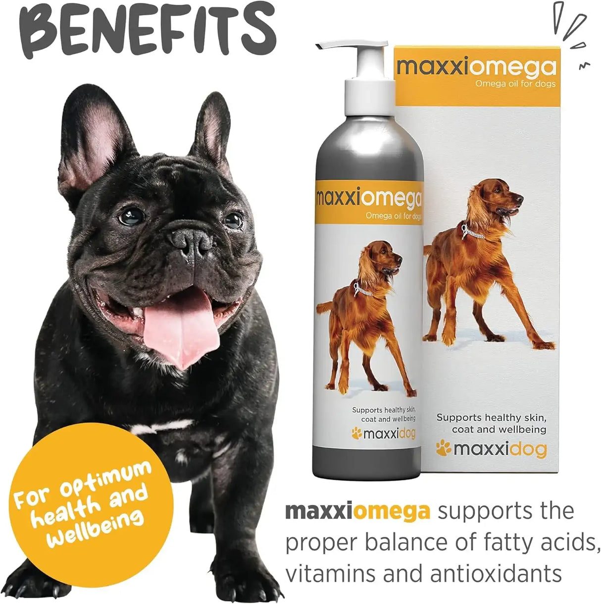 MAXXIPAWS - Maxxipaws Maxxiomega Omega 3, 6 & 9 Oil Supplement 10 Fl.Oz. - The Red Vitamin MX - Aceite De Pescado Para Perros - {{ shop.shopifyCountryName }}
