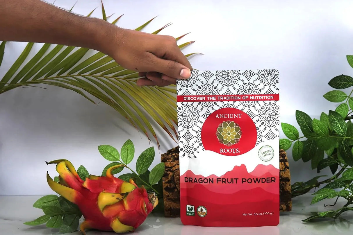 ANCIENT ROOTS - Ancient Roots Dragon Fruit Powder 100Gr. - The Red Vitamin MX - Suplementos Alimenticios - {{ shop.shopifyCountryName }}