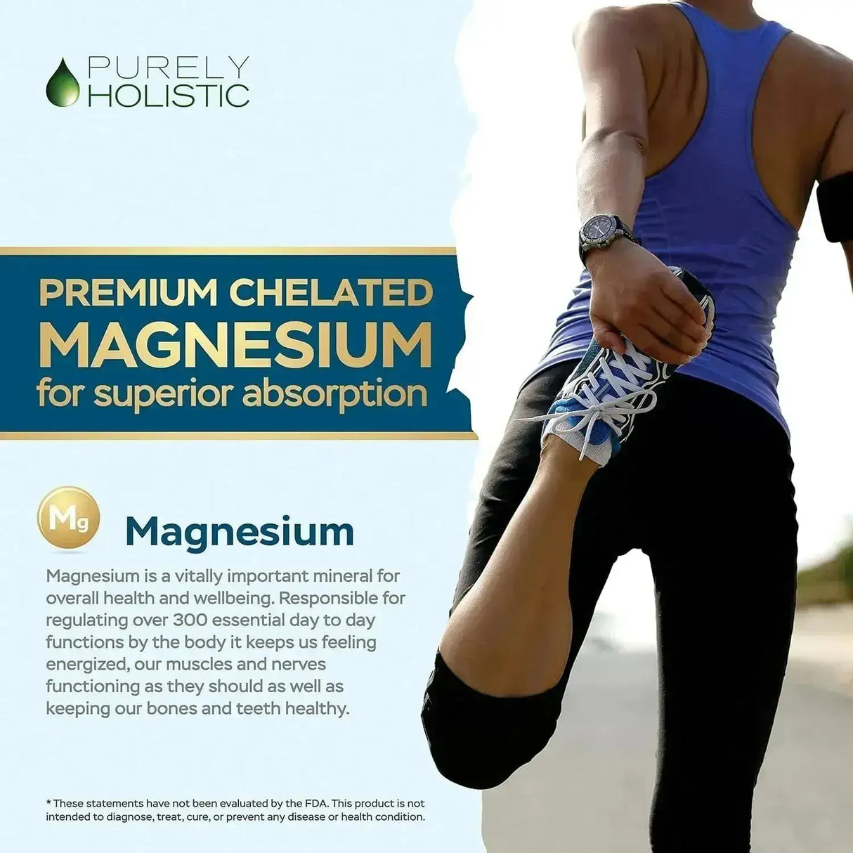 PURELY HOLISTIC - Purely Holistic Magnesium Glycinate 400Mg. 270 Tabletas - The Red Vitamin MX - Suplementos Alimenticios - {{ shop.shopifyCountryName }}