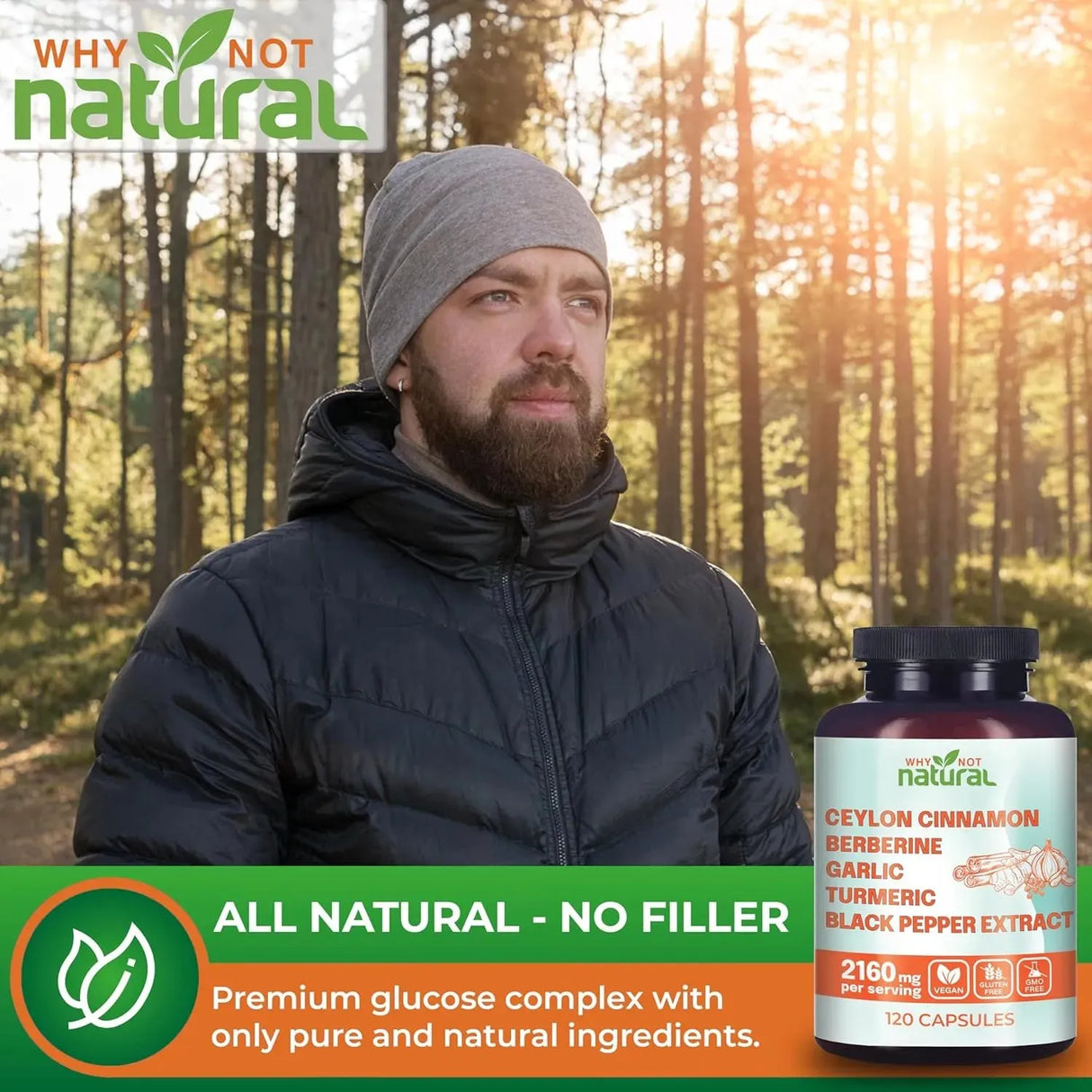 WHY NOT NATURAL - Why Not Natural 5-in-1 Organic Ceylon Cinnamon 120 Capsulas - The Red Vitamin MX - Suplementos Alimenticios - {{ shop.shopifyCountryName }}