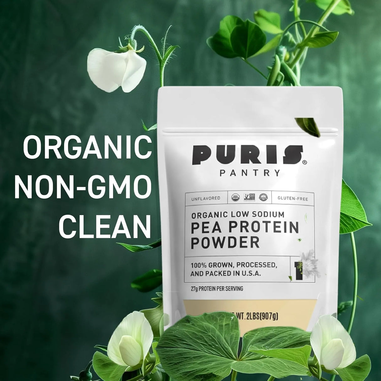 PURIS - PURIS Organic Pea Protein Powder 907Gr. - The Red Vitamin MX - Suplementos Alimenticios - {{ shop.shopifyCountryName }}