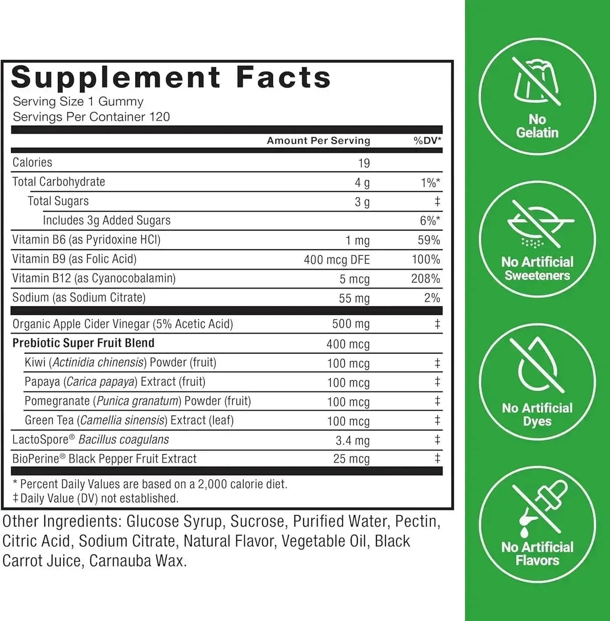 FORCE FACTOR - Force Factor ProbioSlim Apple Cider Vinegar Gummies 120 Gomitas 2 Pack - The Red Vitamin MX - Suplementos Alimenticios - {{ shop.shopifyCountryName }}